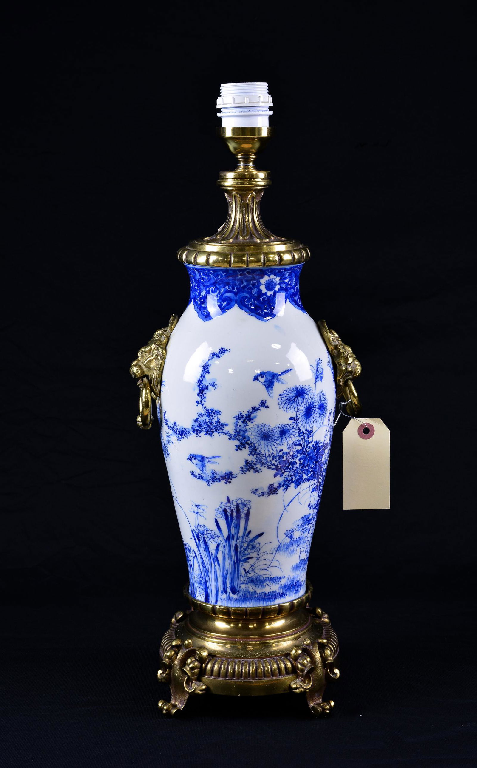 Blue & White Bronze Mounted Lamp (1 of 3)