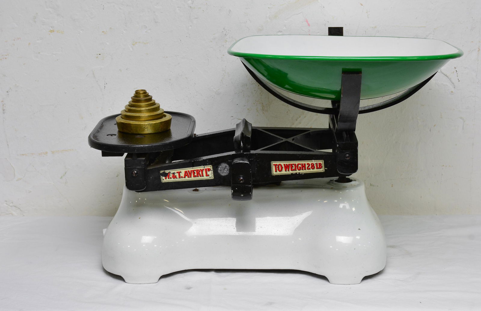 Large British Balance Scale With Brass Weights (1 of 2)