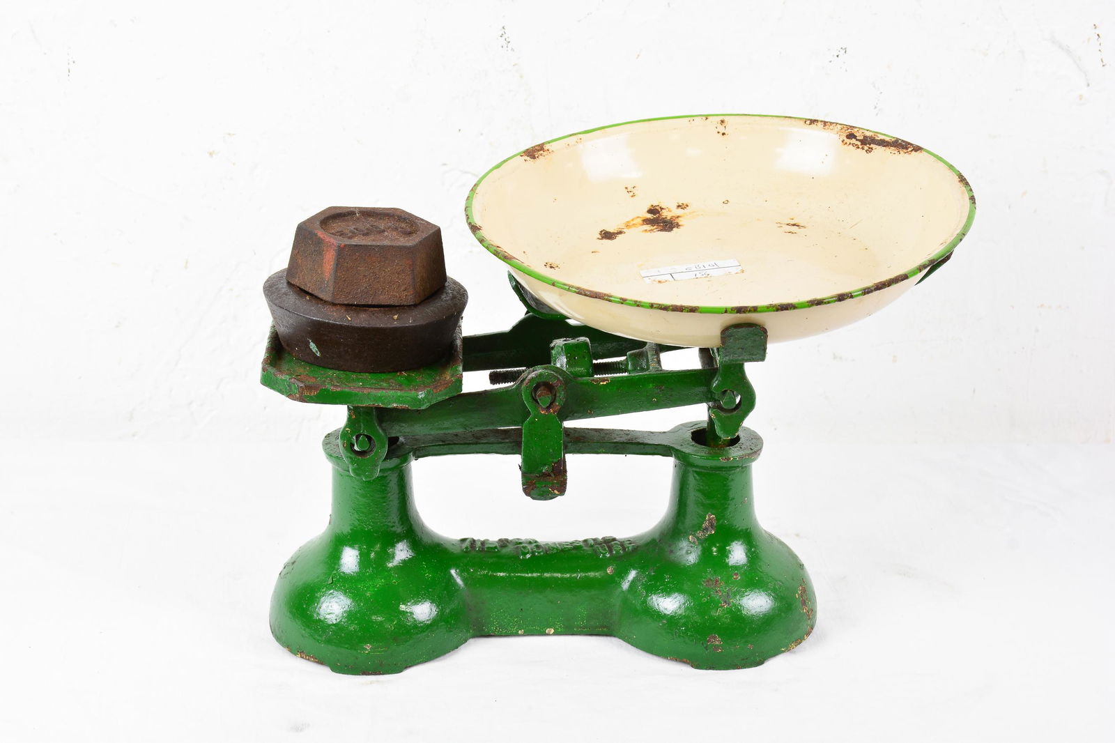 British Green Balance Scale With Weights (1 of 3)