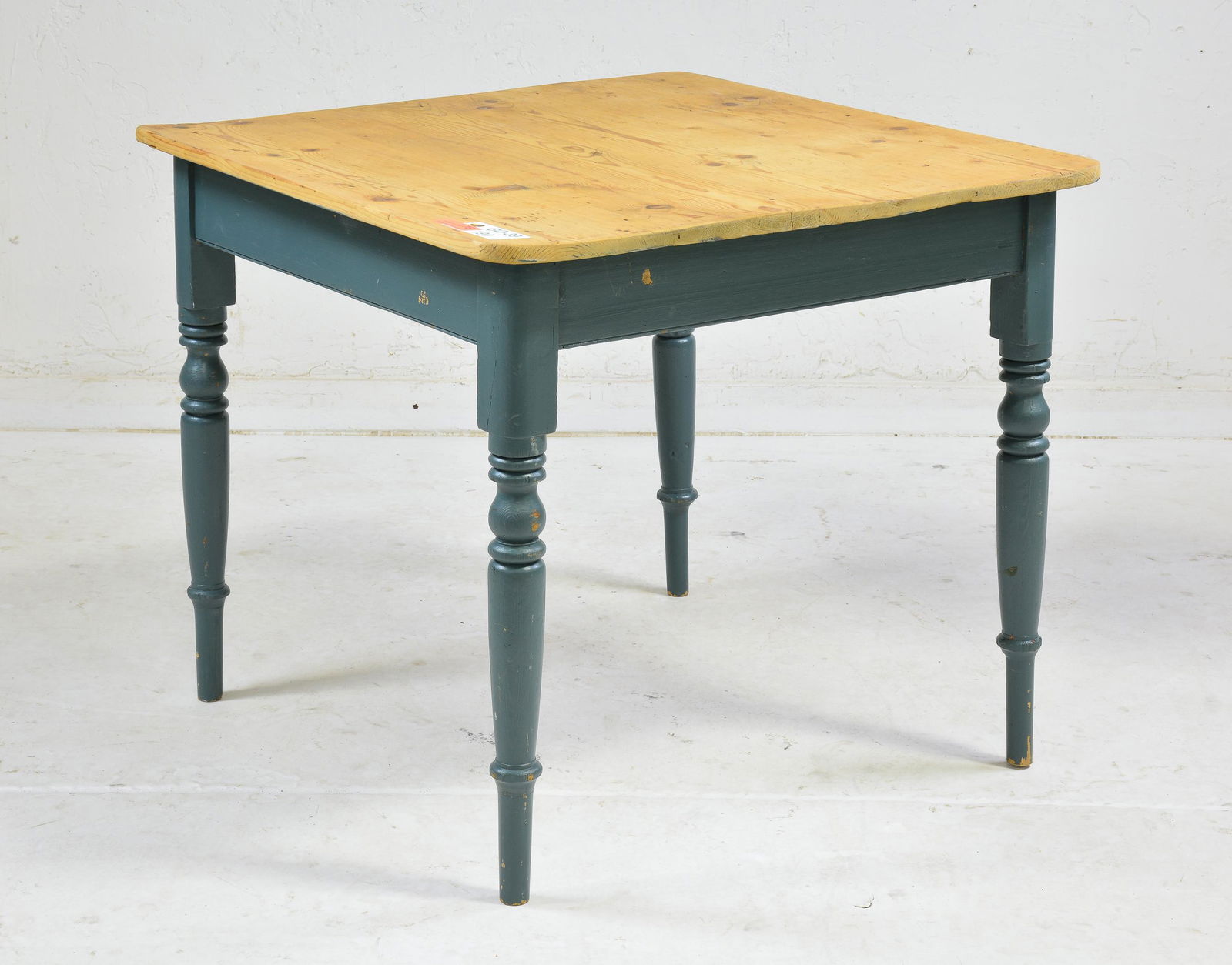British Pine Painted Base Table (1 of 4)