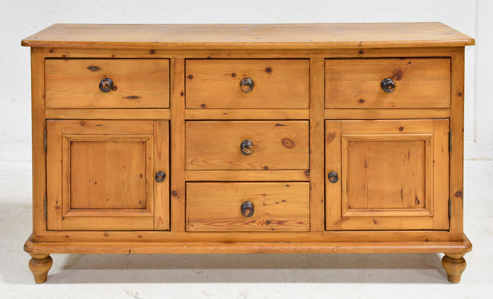 British Pine 4 Drawer 2 Door Dresser (1 of 6)