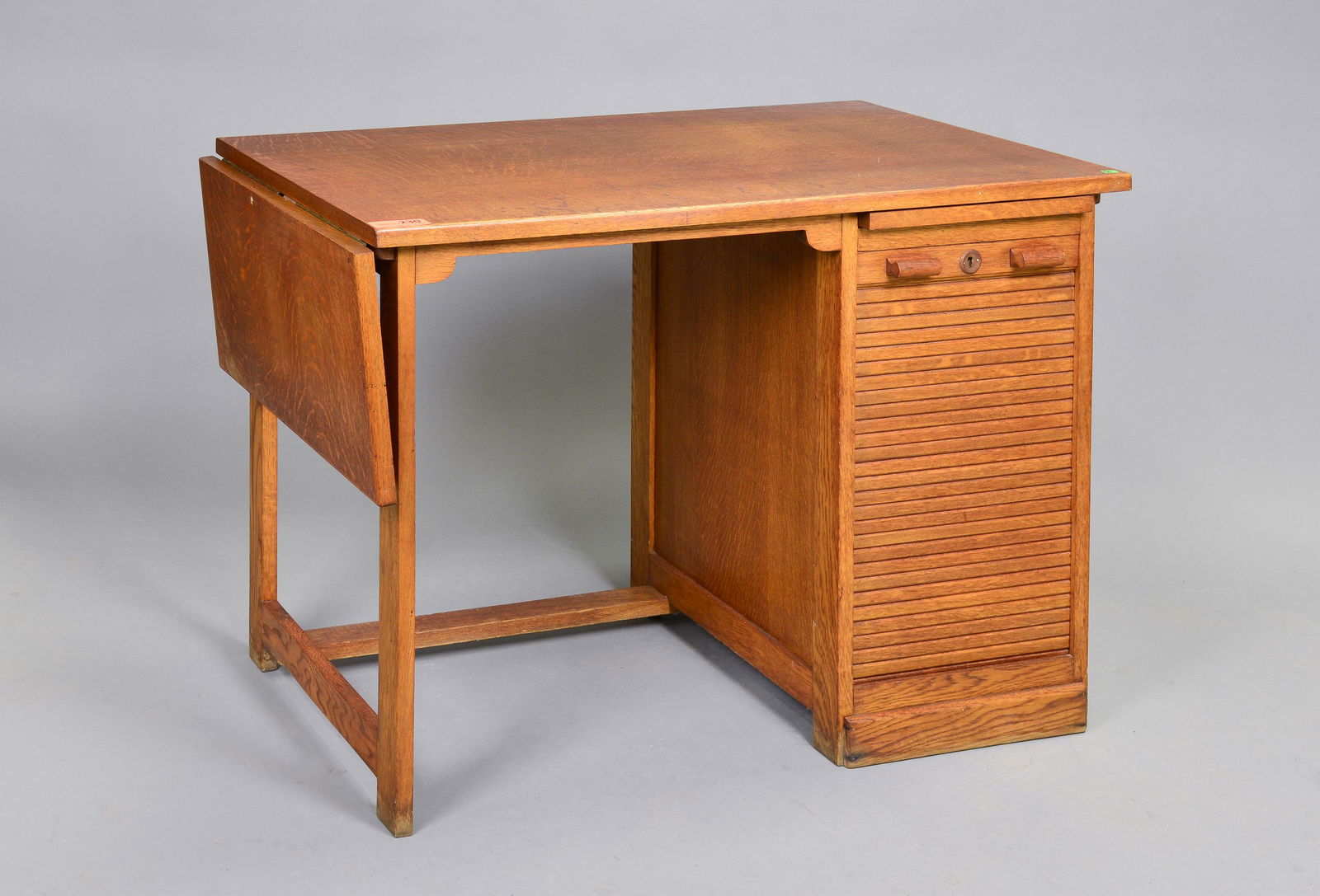 European Deco Style Desk With Drop Side & Roll Up Door (1 of 5)