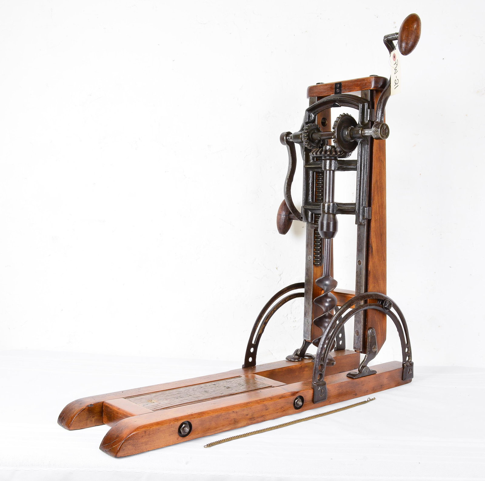 Vintage Table Drill: Vintage Table Drill - 9 in tall x 34 x 16 when folded