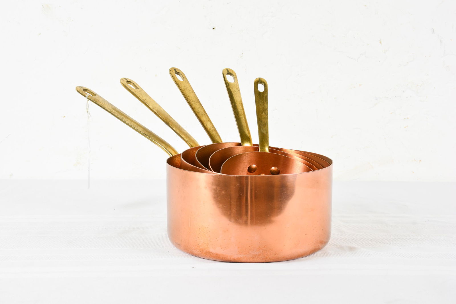 Set Of 5 French Copper Sauce Pans (1 of 4)