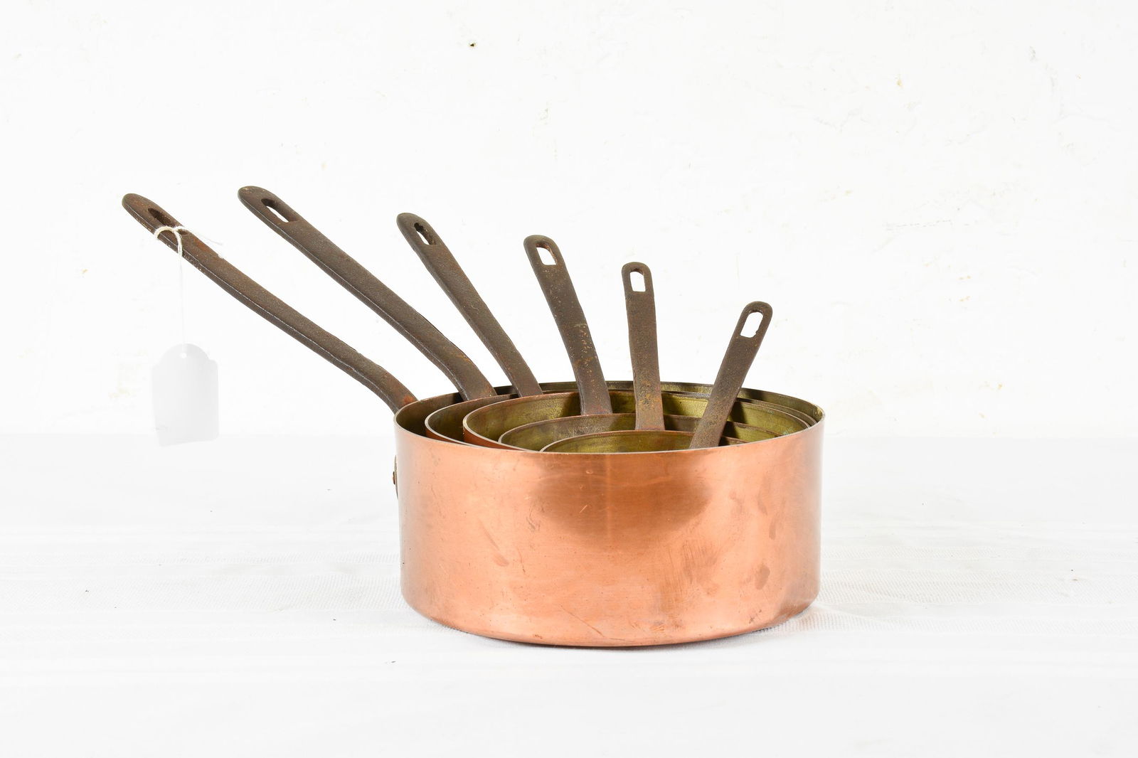 Set Of 6 French Copper Sauce Pans (1 of 4)
