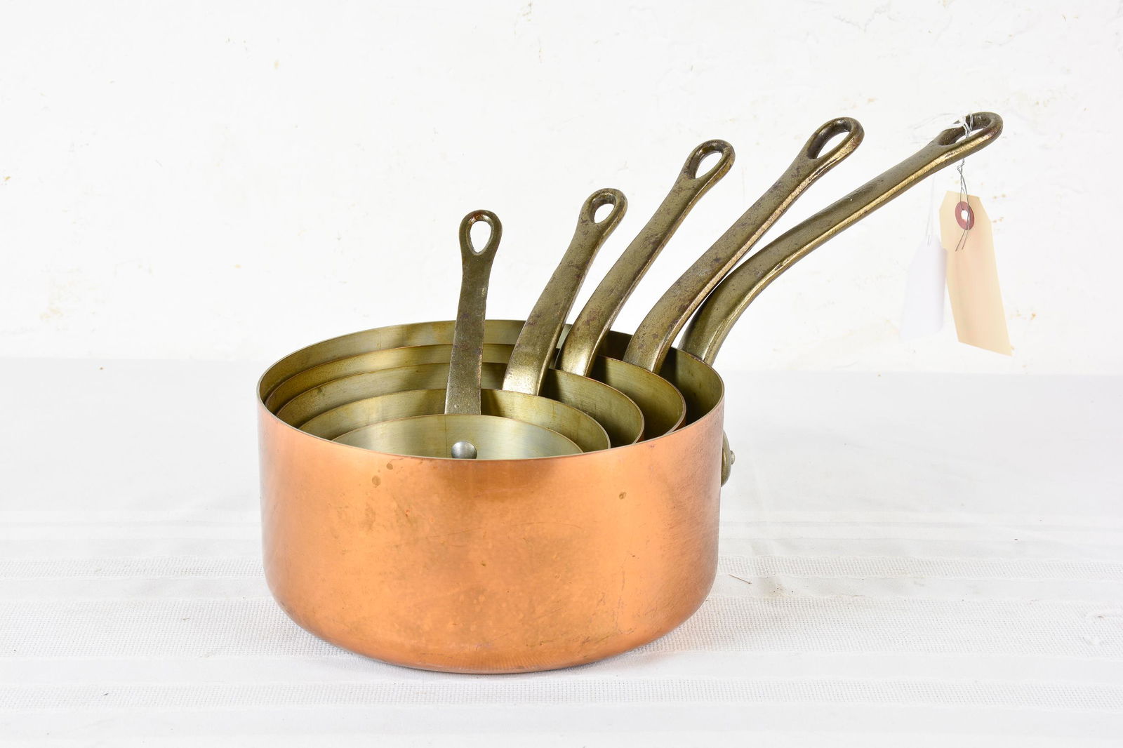 Set Of 5 French Copper Sauce Pans (1 of 3)