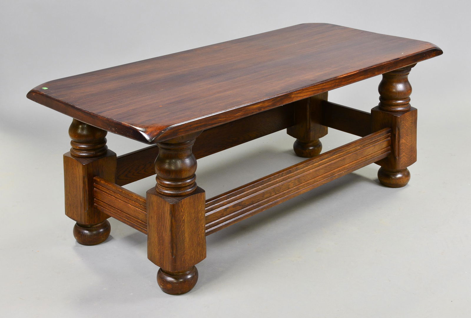Large Farmhouse Style Oak Coffee Table (1 of 4)