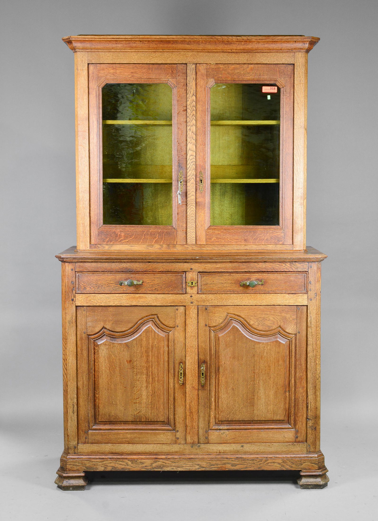 French Provincial Style Oak Cupboard / Cabinet (1 of 6)