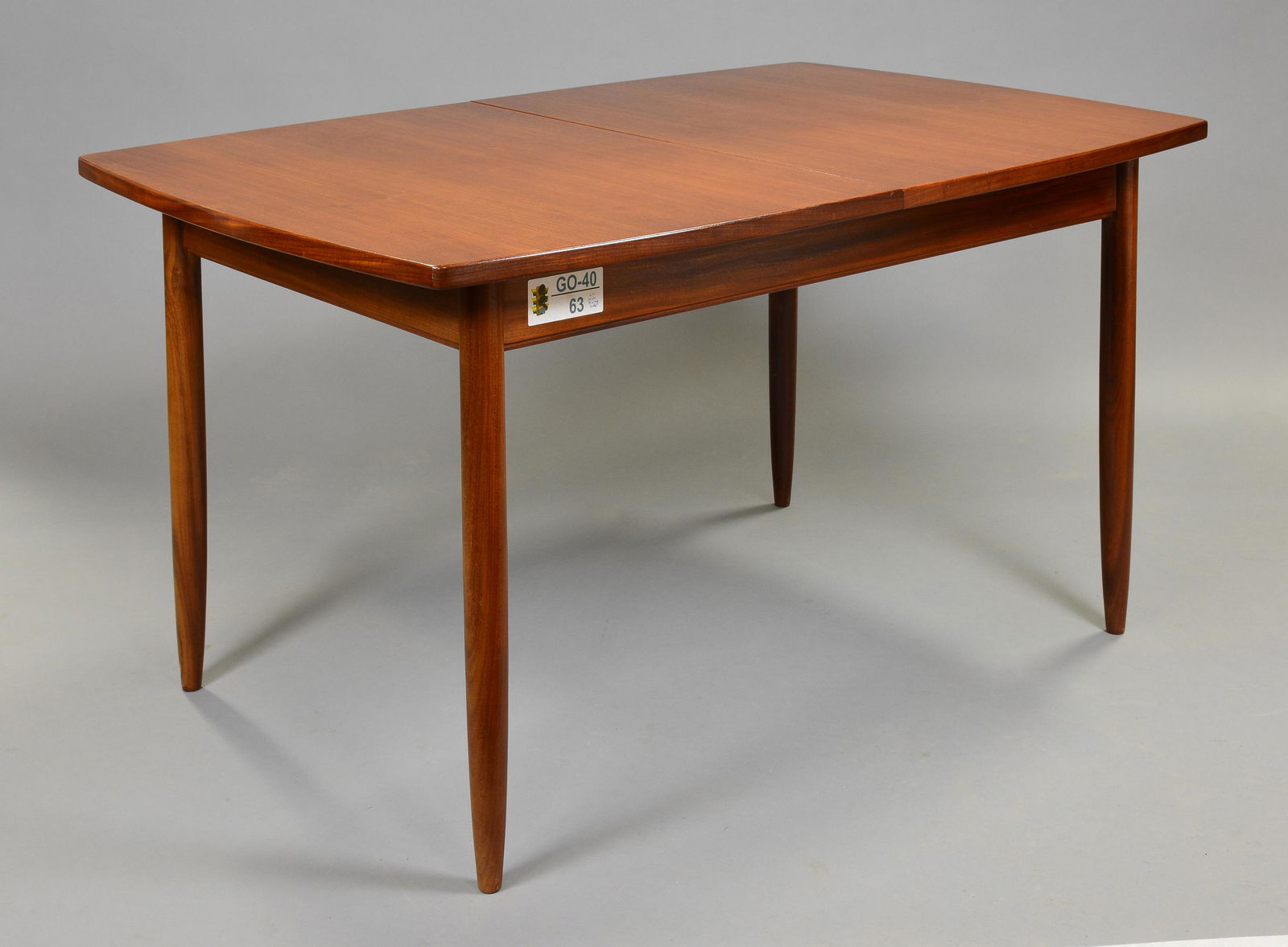 Mid Century Modern Teak Dining Table with Pop Up Leaf (1 of 5)