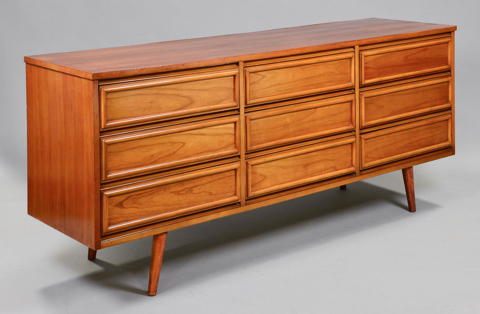 Mid Century Modern 9 Drawer Chest / Dresser (1 of 7)