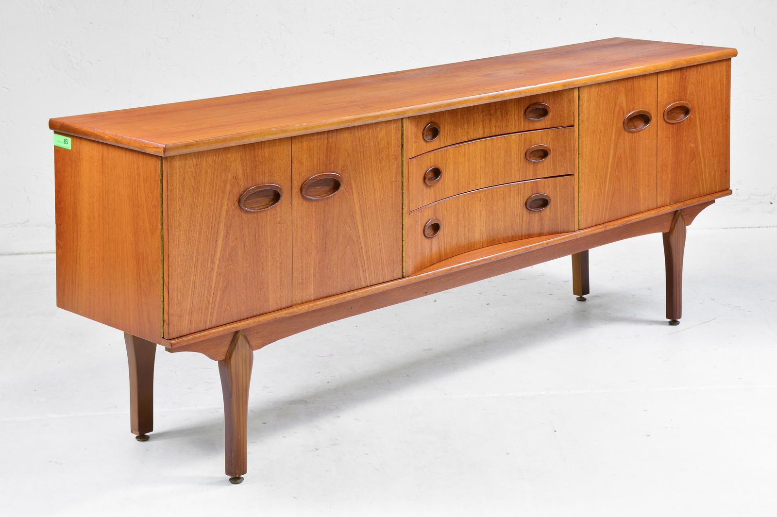 Mid Century Modern Sideboard with Concave Drawers (1 of 8)