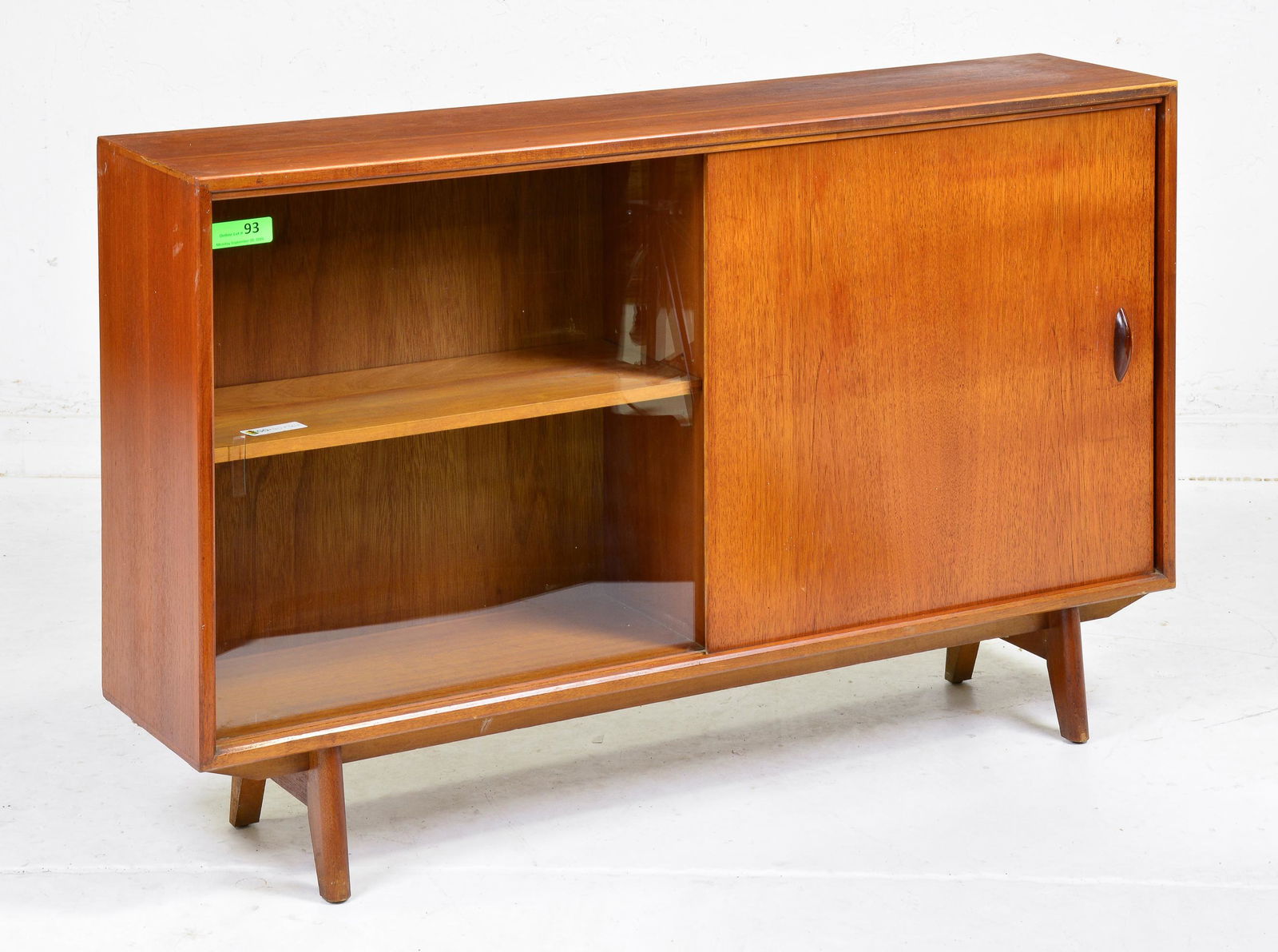 Mid Century Modern Sliding Door Bookcase  - Gibbs (1 of 5)