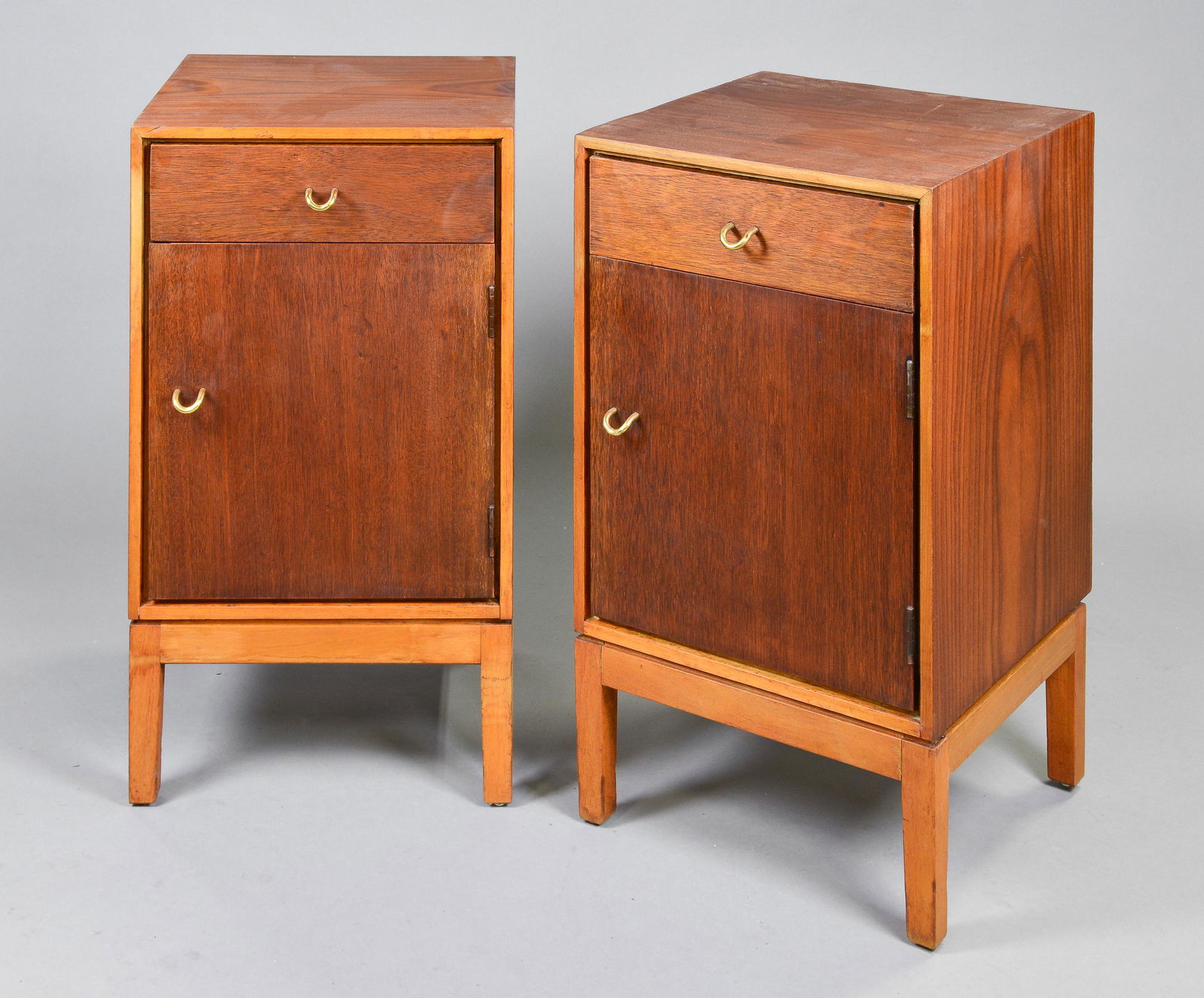 Pair Two Tone Mid Century Modern Night Stands - Stagg (1 of 6)