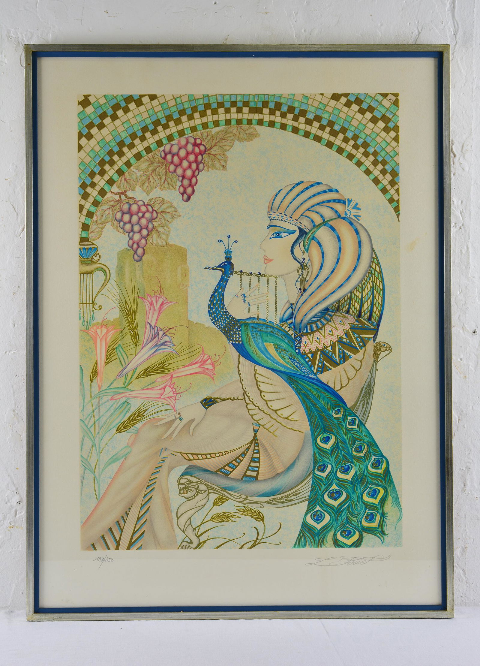Framed Lithograph Signed & Numbered - Egyptian Woman (1 of 4)