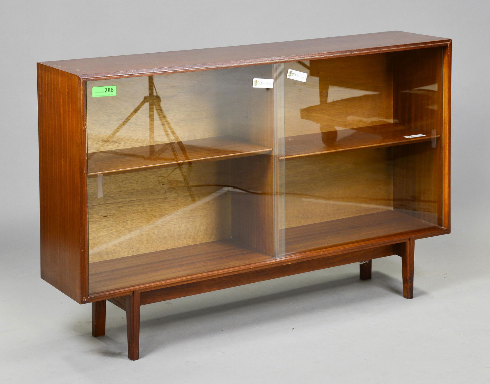 Mid Century Modern Glass Door Bookcase #3 (1 of 2)