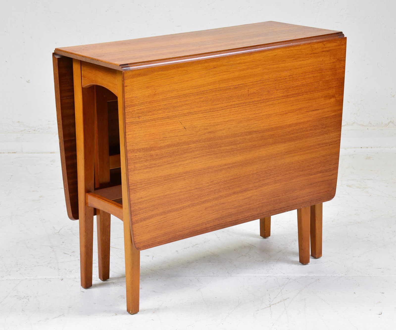Mid Century Modern Drop Leaf Teak Table