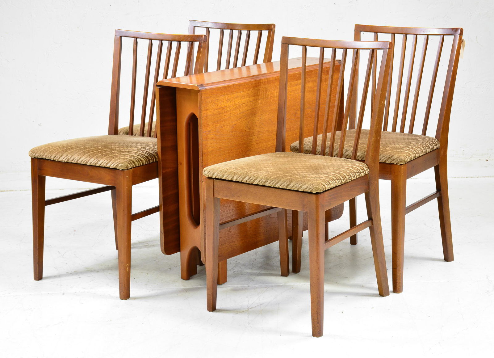 Mid Century Modern Drop Leaf Table & 4 Chairs (1 of 6)