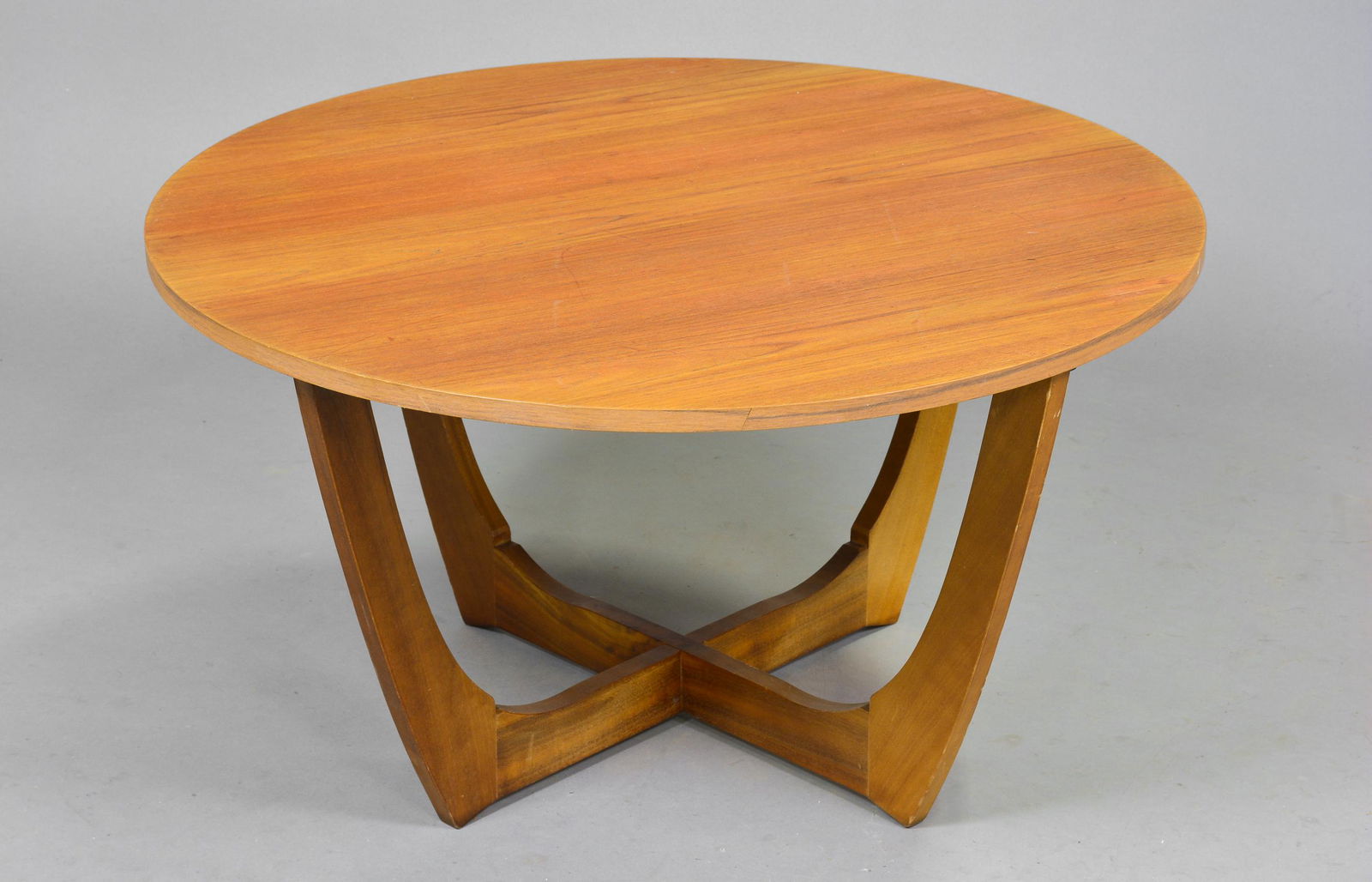 Round Teak Mid Century Coffee Table (1 of 4)
