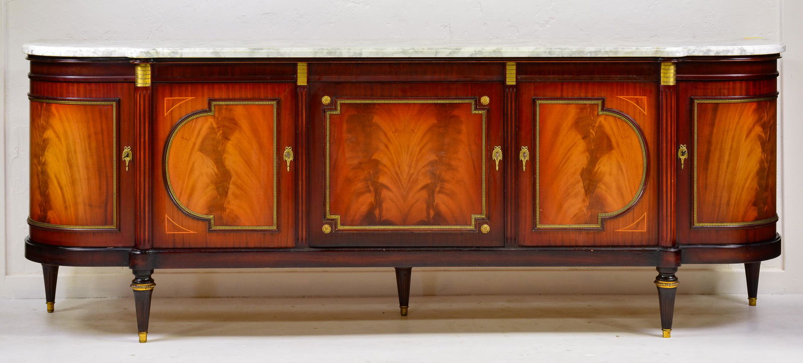 Louis XVI Style White Marble Top Server / Sideboard #2 (1 of 9)