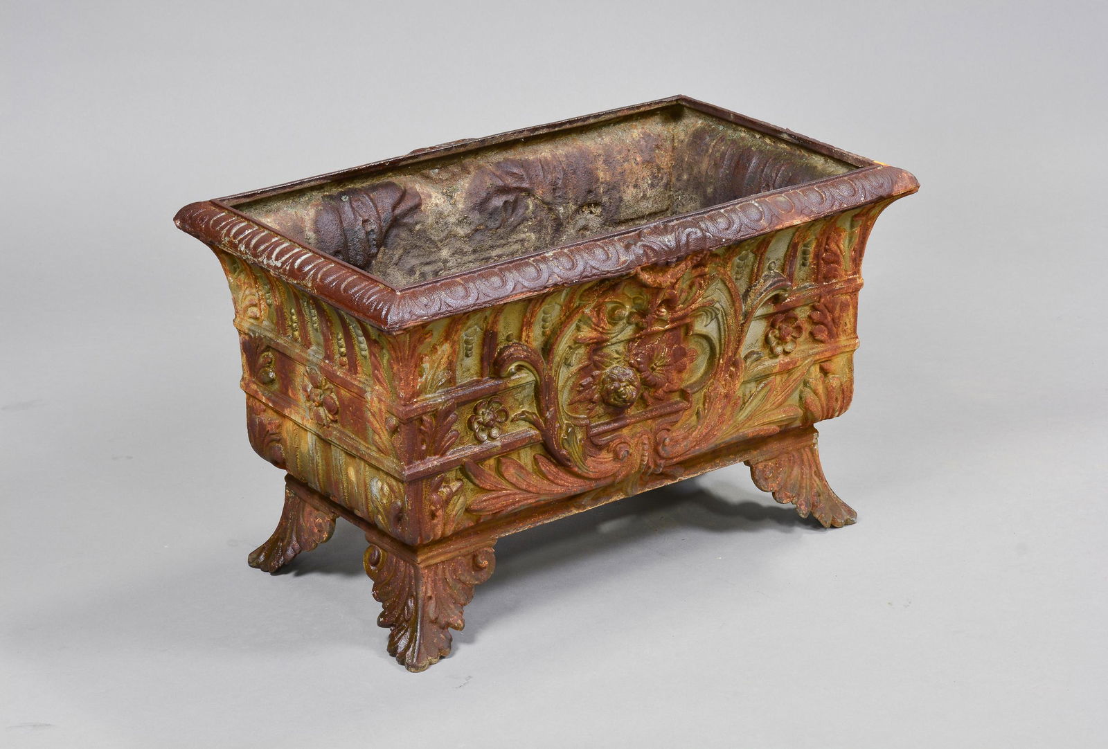 Ornate French Style Iron Planter #1 (1 of 3)