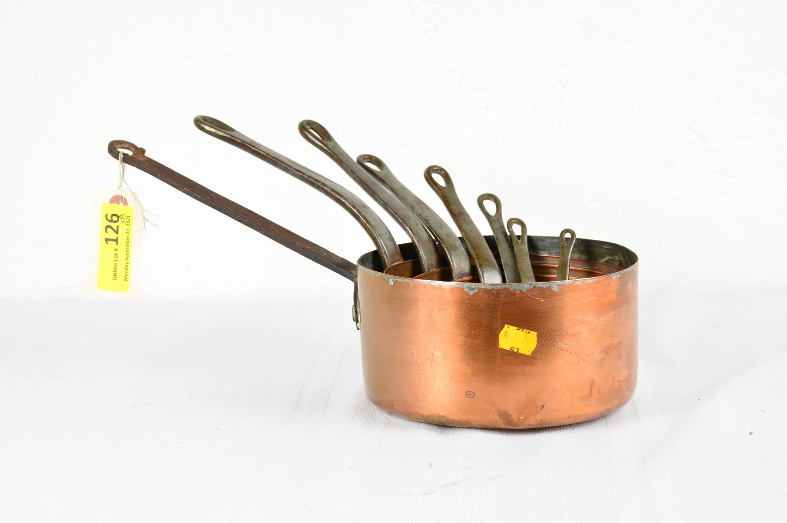 8 Copper Sauce Pans (1 of 4)