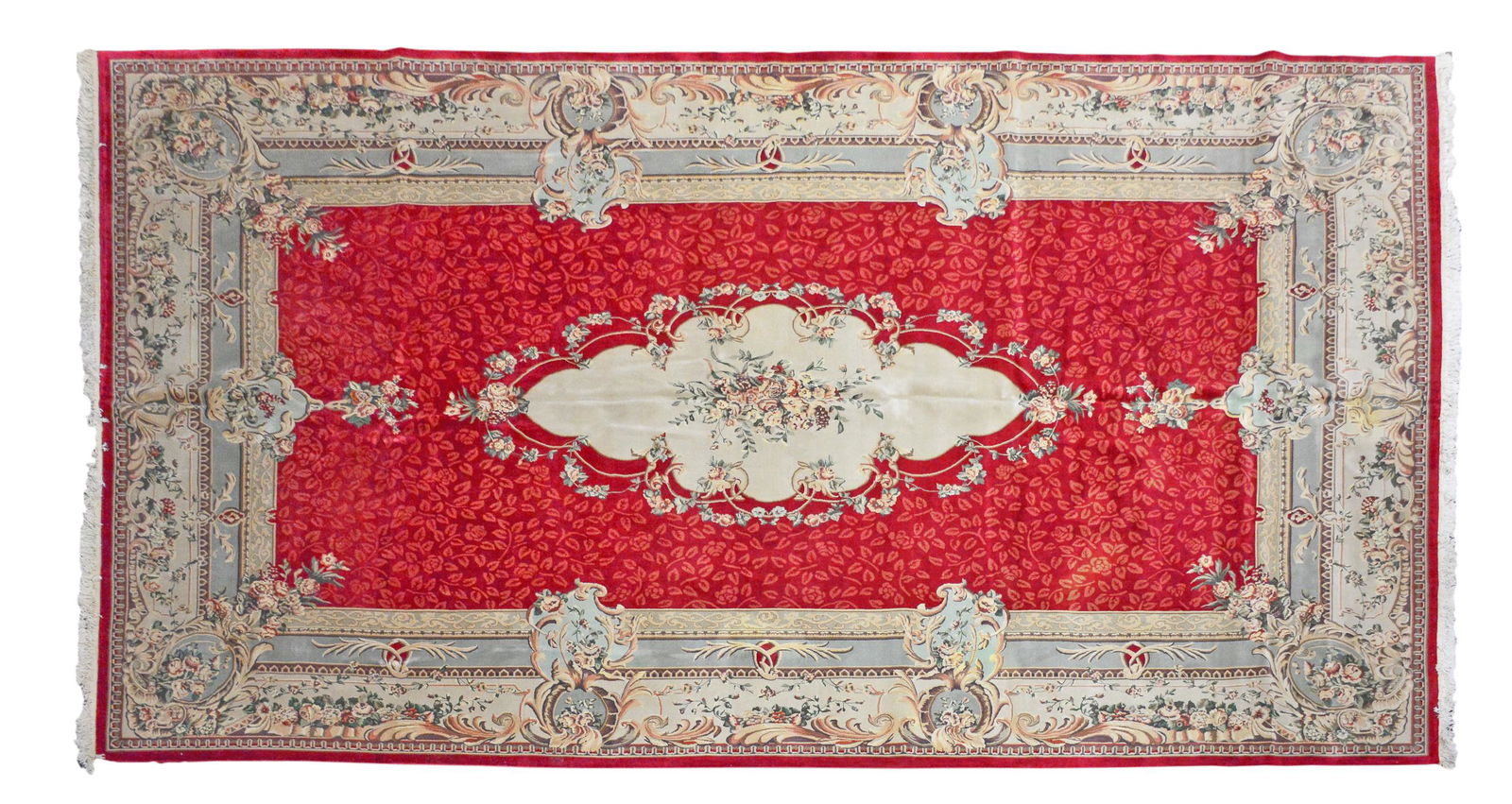 Savonnerie French Design  Hand Knotted Rug - 12 x 18 (1 of 4)