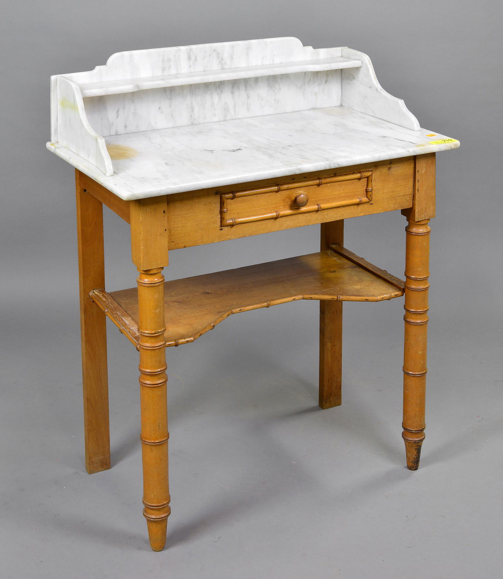 White Marble Top Single Drawer Washstand (1 of 5)