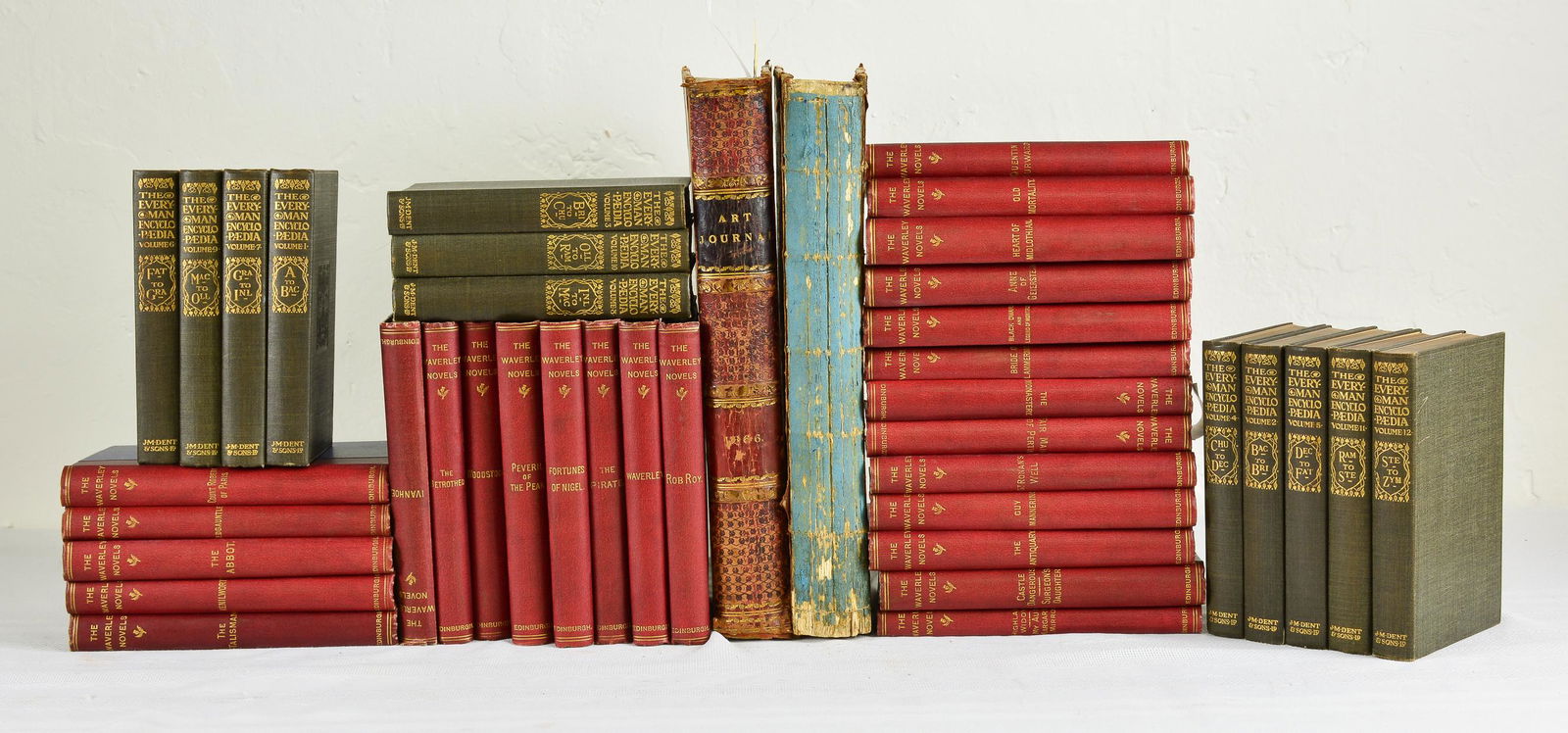 40 vol. Assorted Waverley Novels, Art Journal, Etc. (1 of 5)