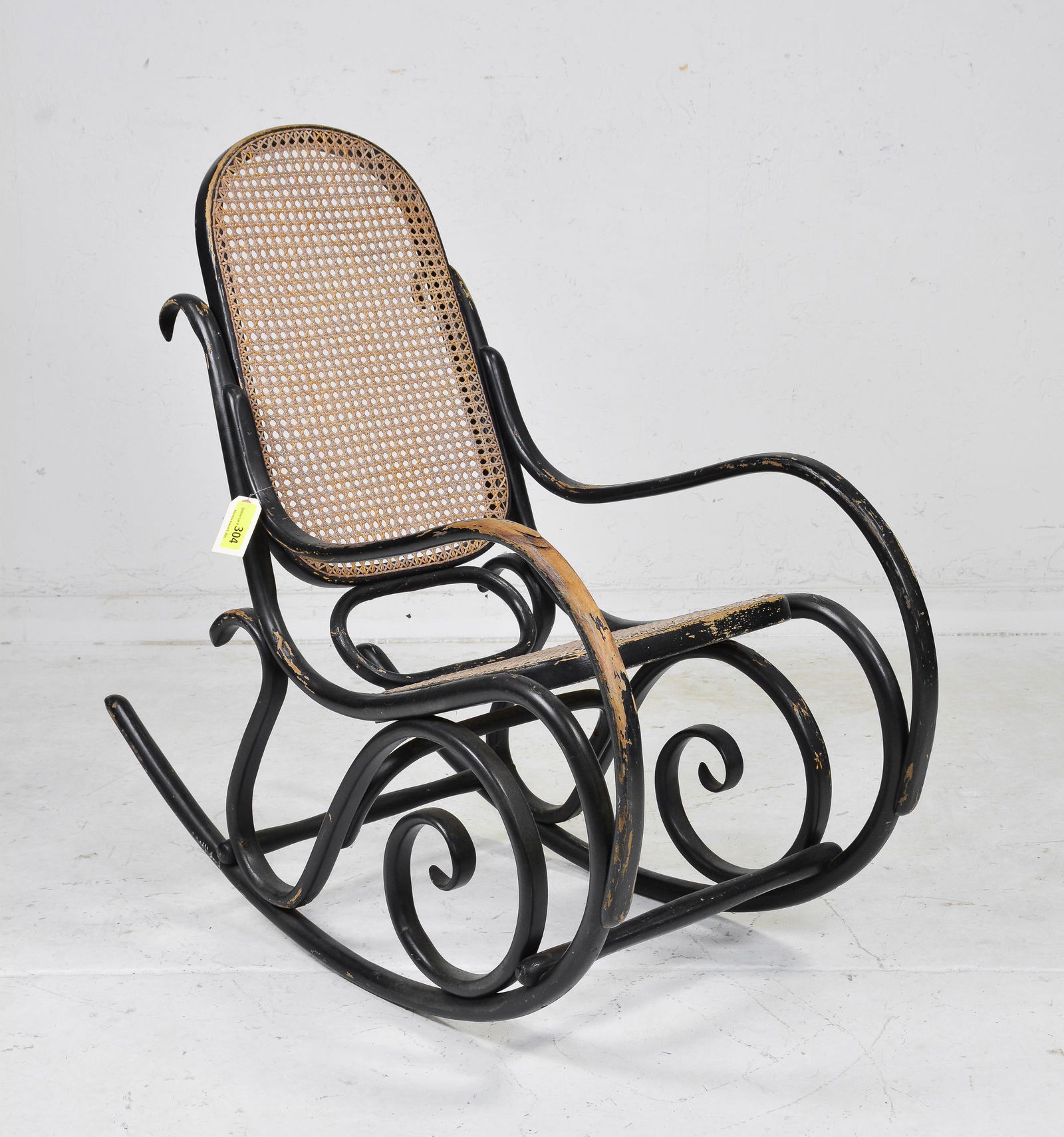 Thornet Rocking Chair With Caned Seat & Back: Thornet Rocking Chair with Caned Seat & Back - 40 in tall x 43 x 21
