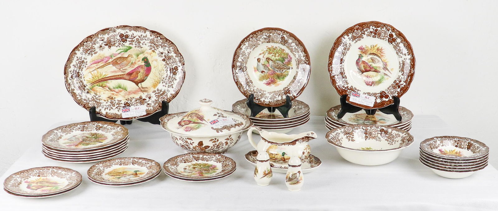 34pcs Palissey "Game Birds" Assorted China (1 of 6)