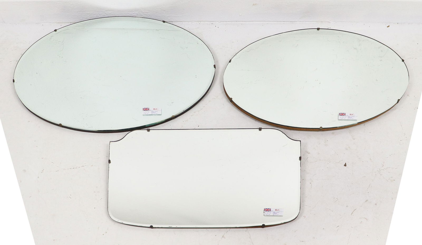 3 Beveled Mirrors (1 of 4)