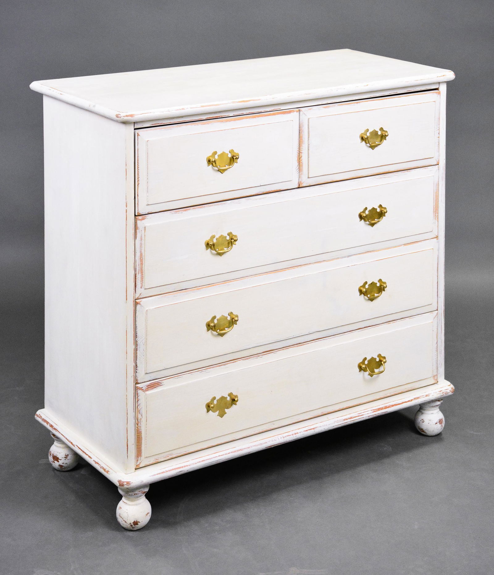 English Painted 5 Drawer Chest (1 of 3)