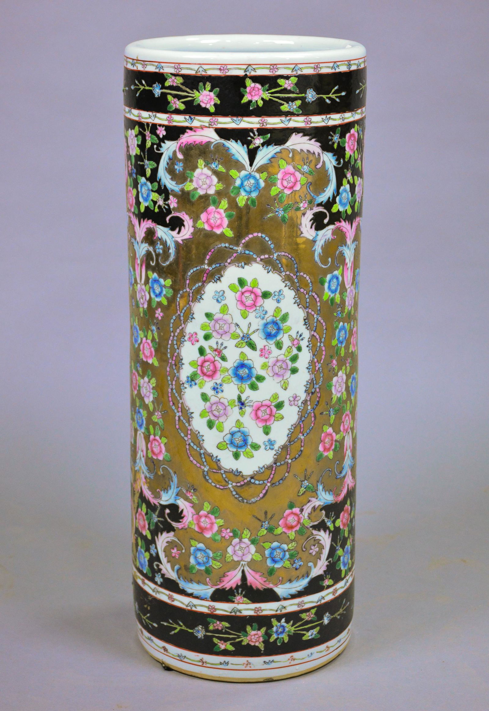 Asian Porcelain Umbrella / Stick Stand / Vase (1 of 3)