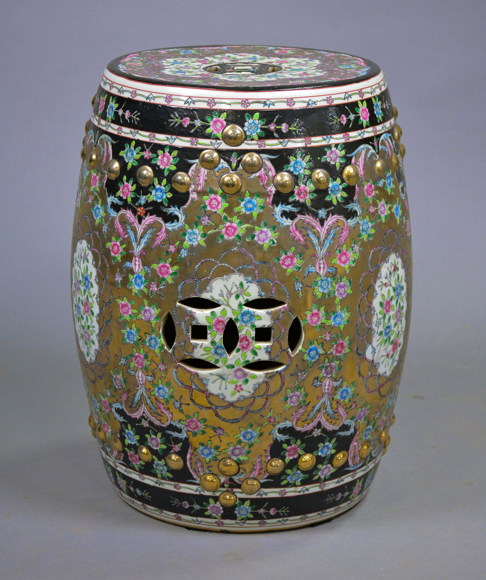 Asian Porcelain Garden Stool / Stand / Table (1 of 3)