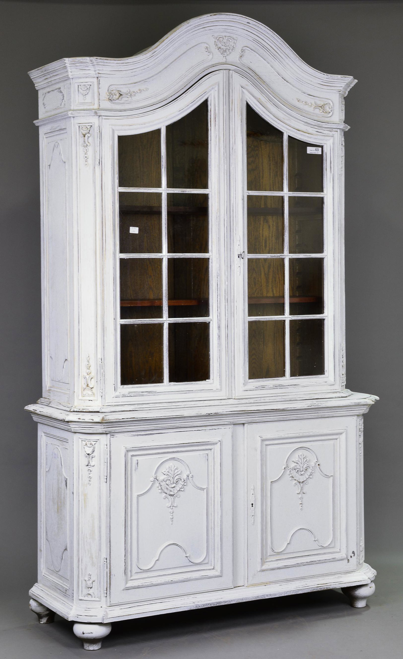 French Painted Dome Top Cupboard (1 of 7)