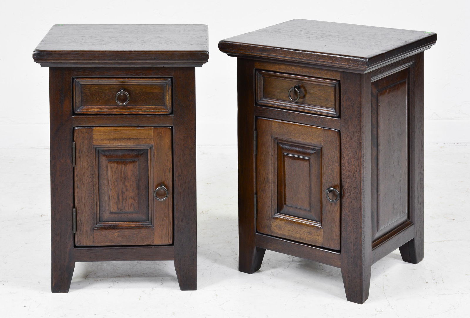 Pair Of Rustic Oak Nightstands / Side Cabinets (1 of 3)