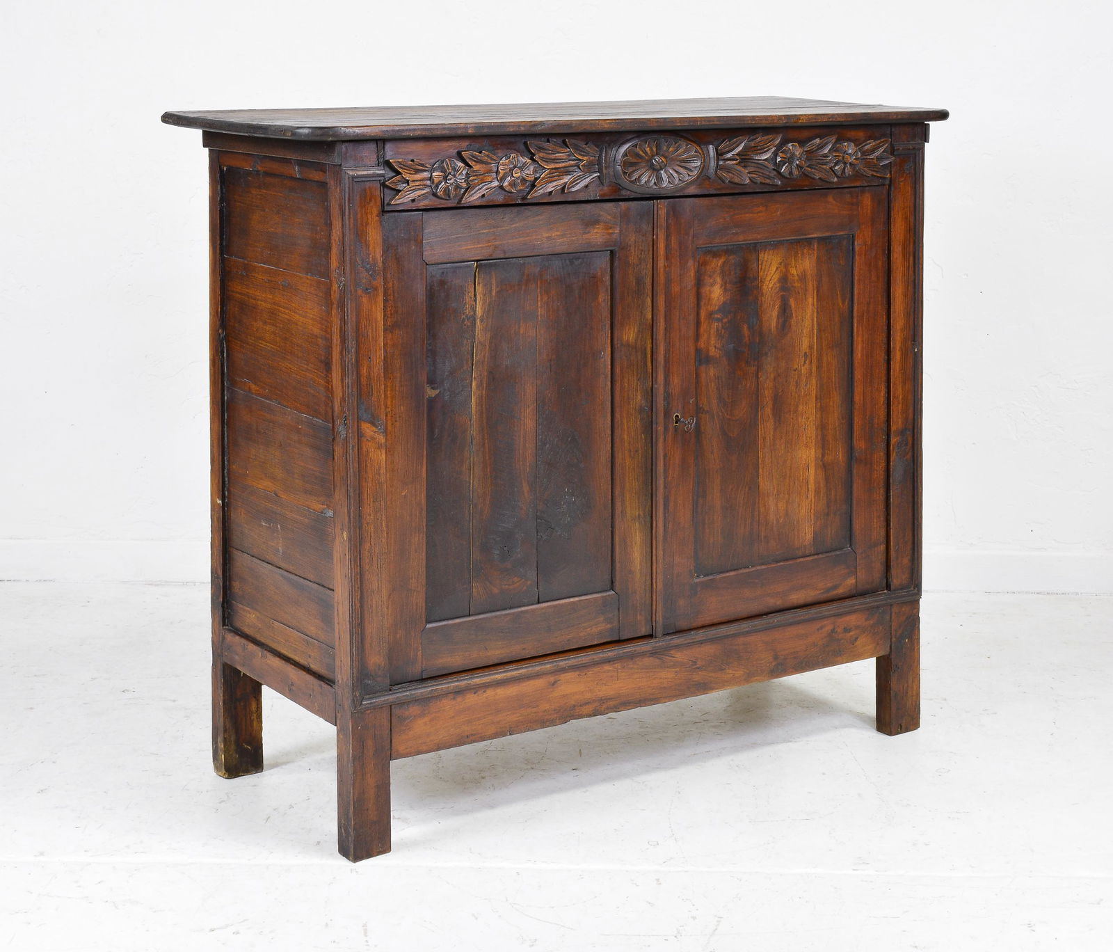 French Oak 2 Door Cabinet / Cupboard (1 of 4)