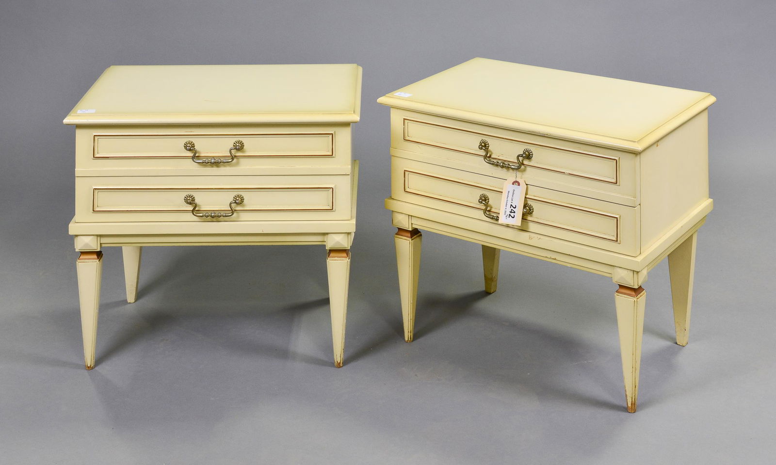 Pair Of Painted 2 Drawer Low Chests / Nightstands (1 of 3)
