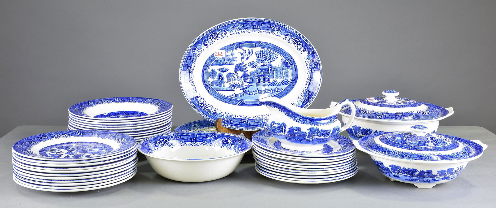 40pcs Assorted Blue & White China - Old Willow (1 of 5)