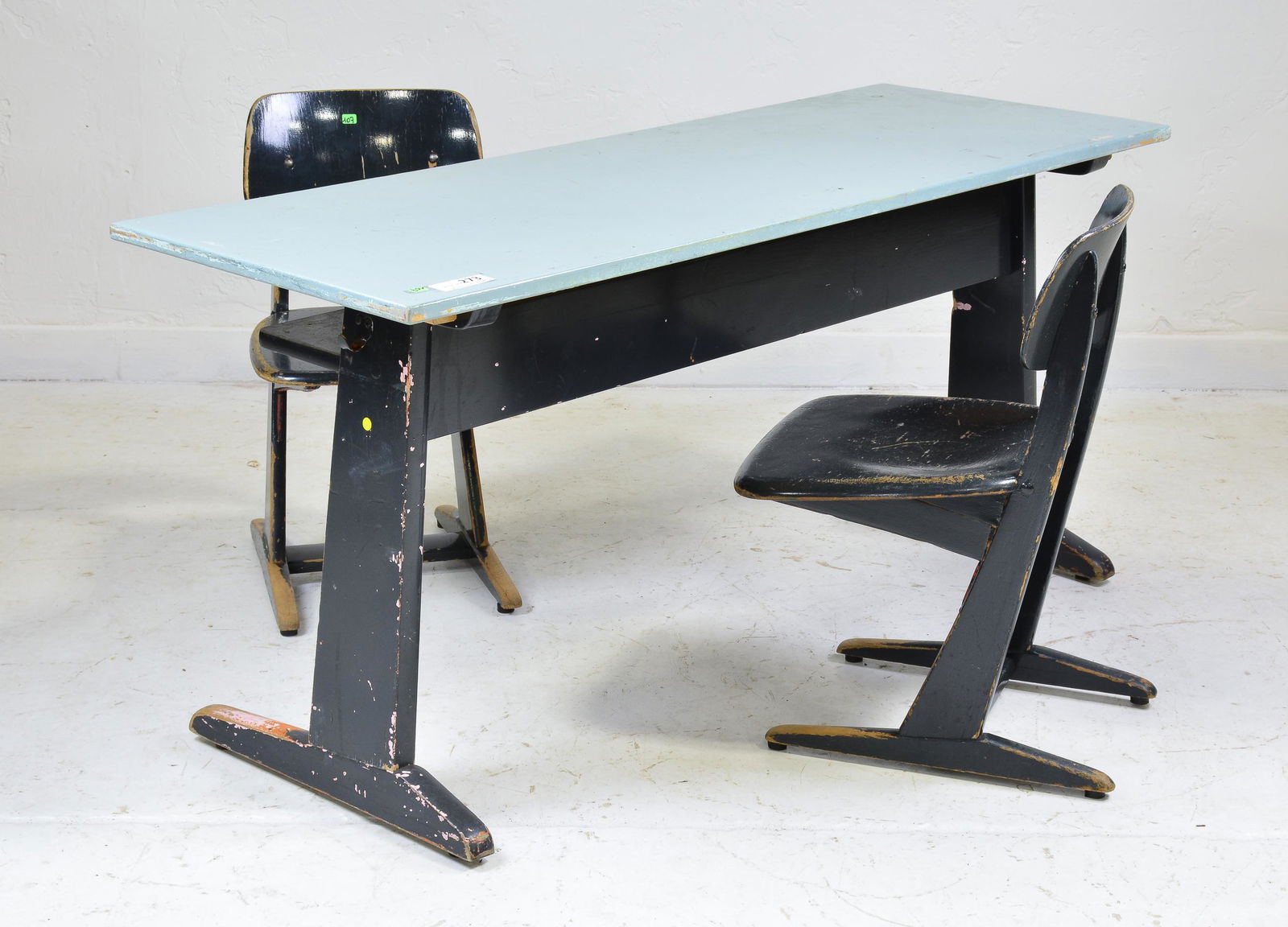 3pc School Desk Set #1 - Carl Sasse by Cassala (1 of 4)