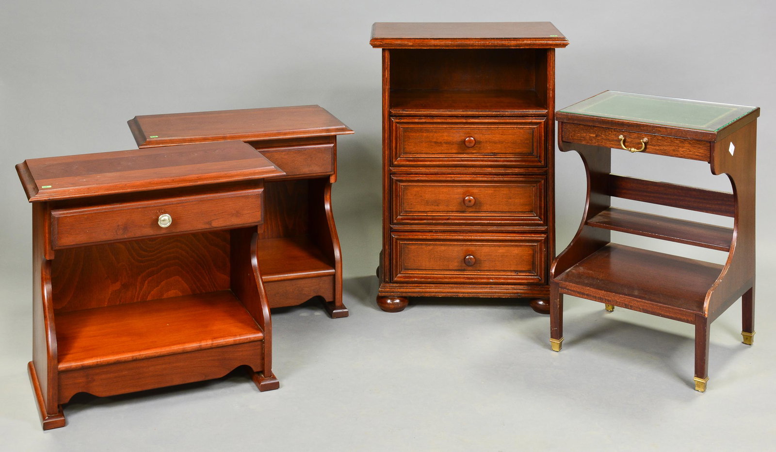 4pcs - Chest, Pair Of Nightstands & 1 Occasional Table: 4pcs - Chest, Pair Of Nightstands & 1 Occasional Table - Chest is 29 in tall x 20 x 12