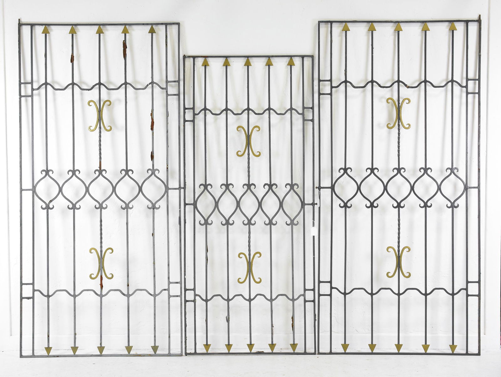 3 Large Iron Panels / Gates (1 of 4)