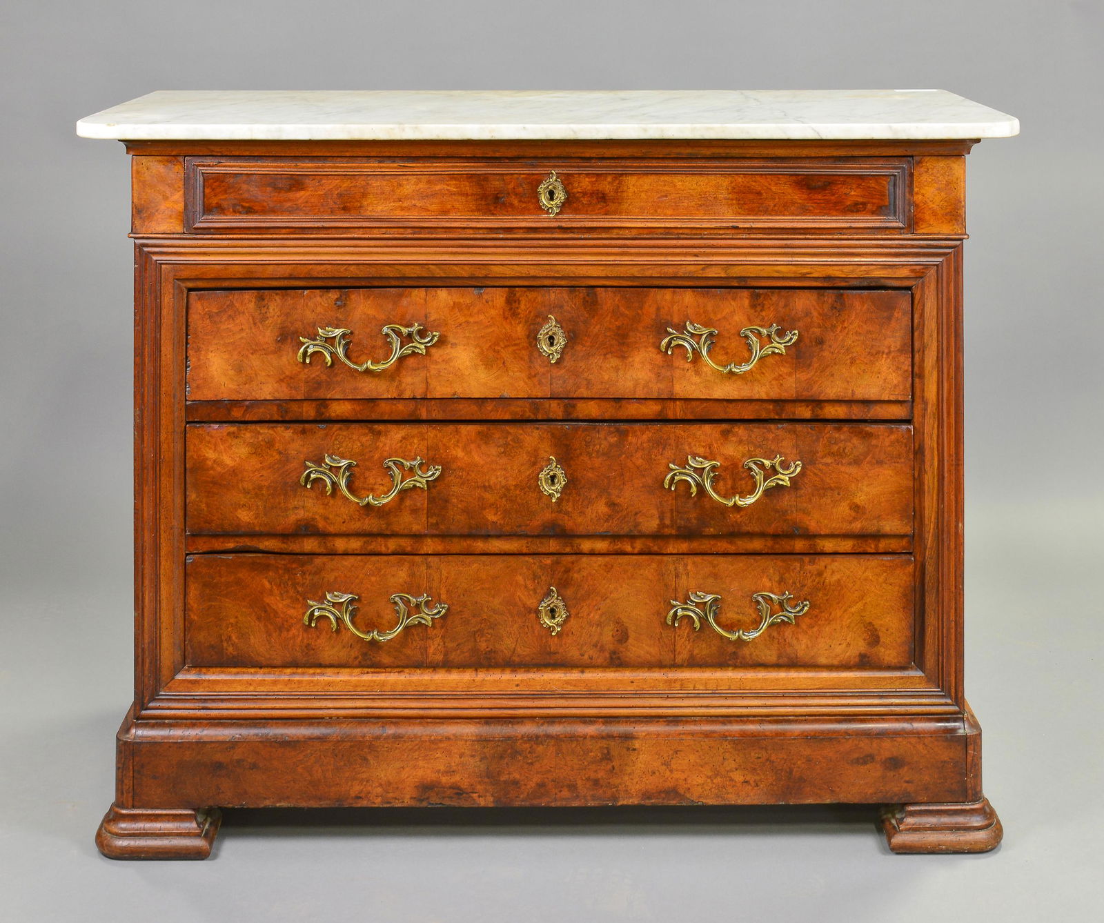 French Louis Philippe Style Marble Top Commode (1 of 6)