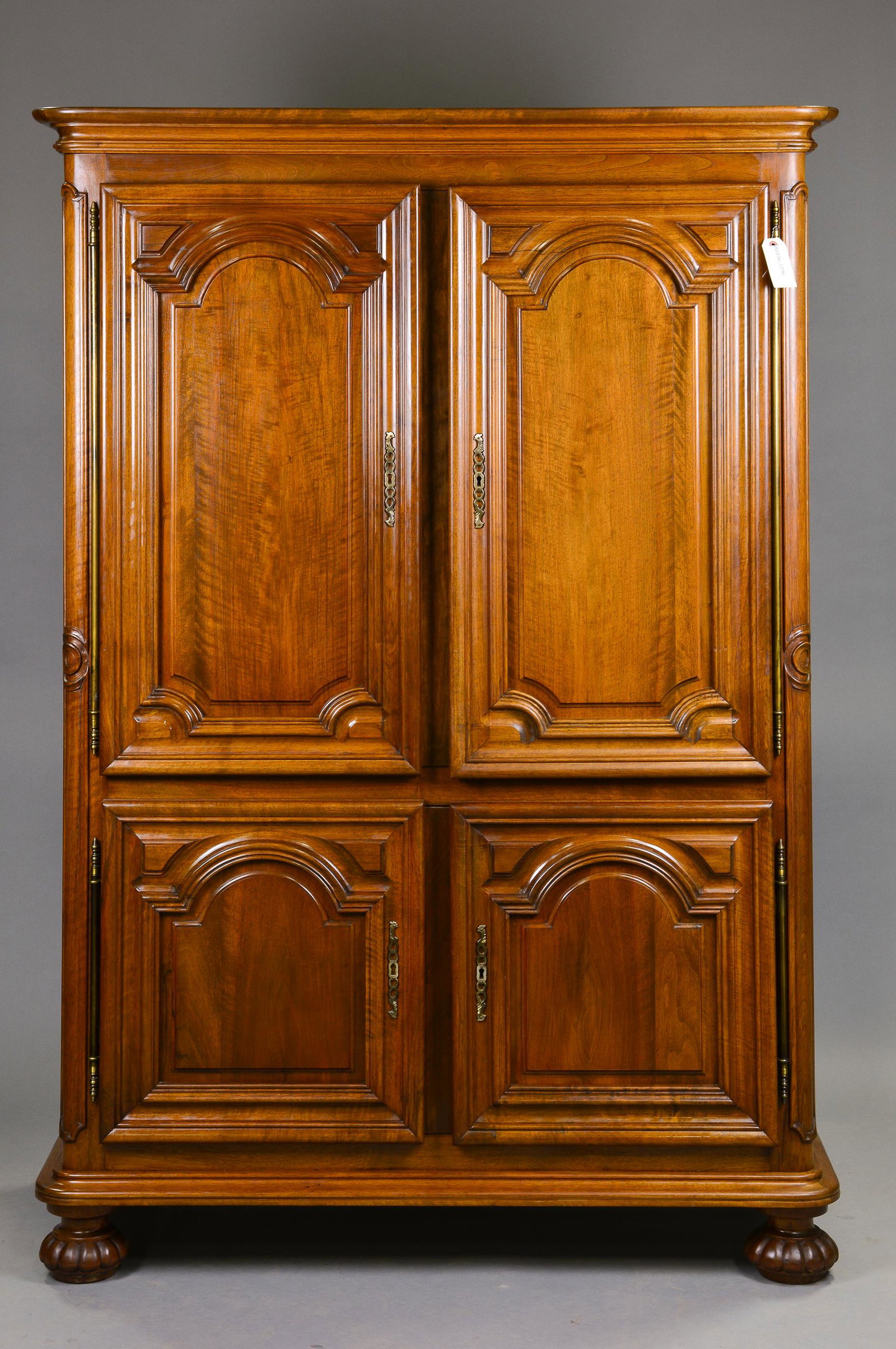 Louis XIV Style Walnut 4 Door Cupboard / Cabinet (1 of 4)