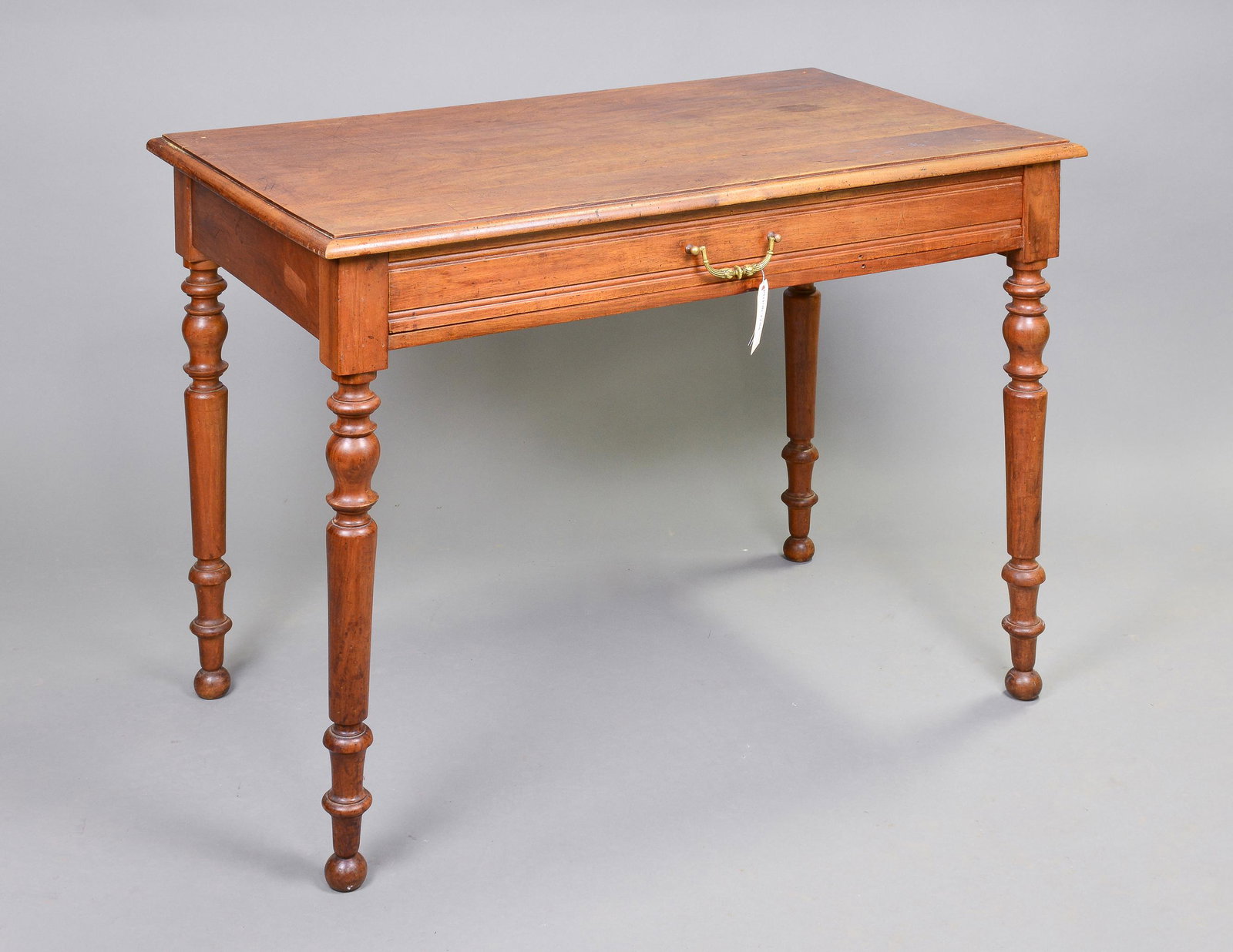 Louis Philippe Style Walnut Single Drawer Table (1 of 7)