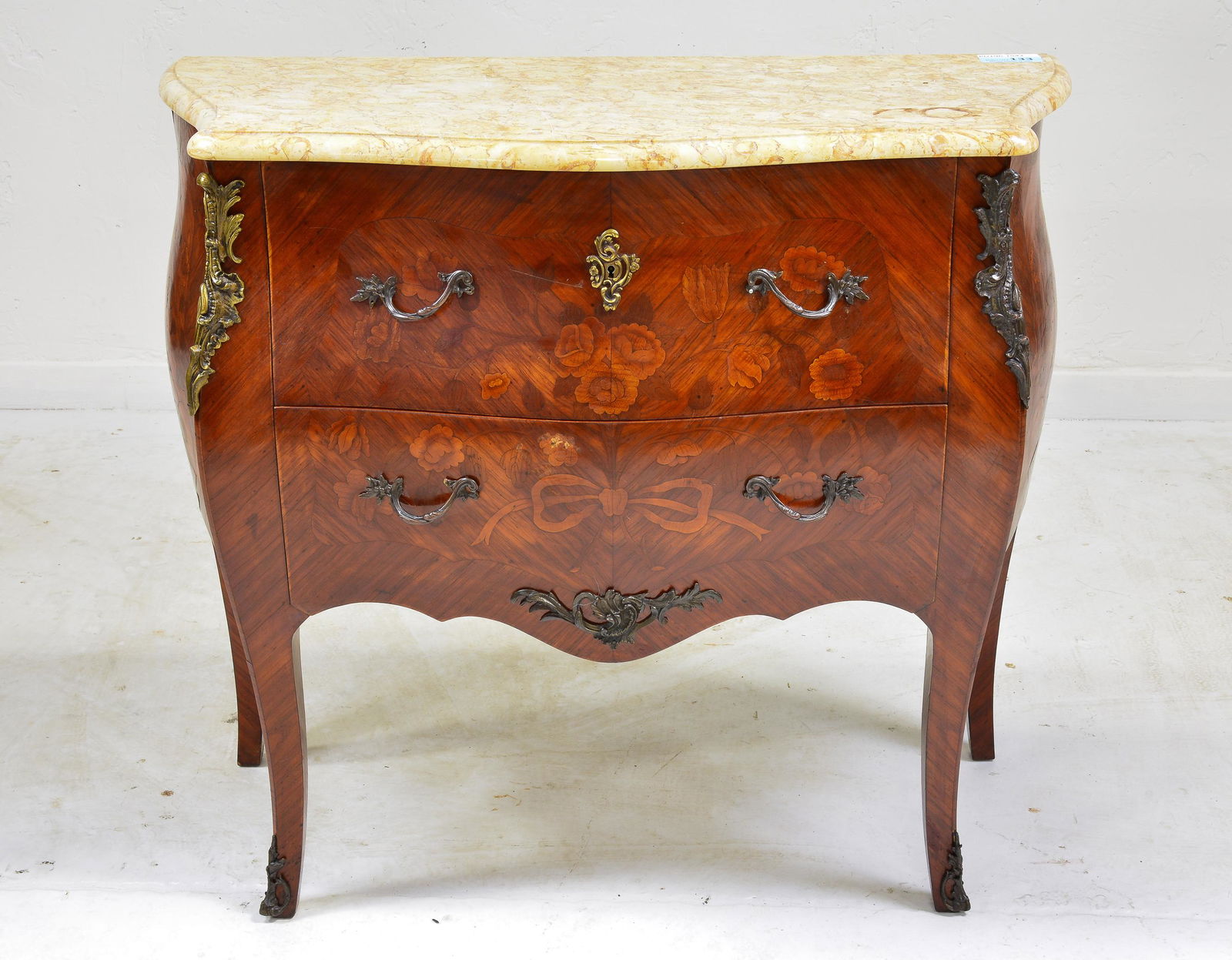 Louis XV Style Marble Top Chest / Commode (1 of 7)