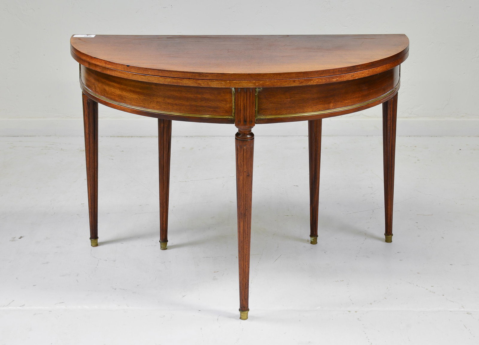 Louis XVI Style Flip Top Mahogany Table (1 of 4)