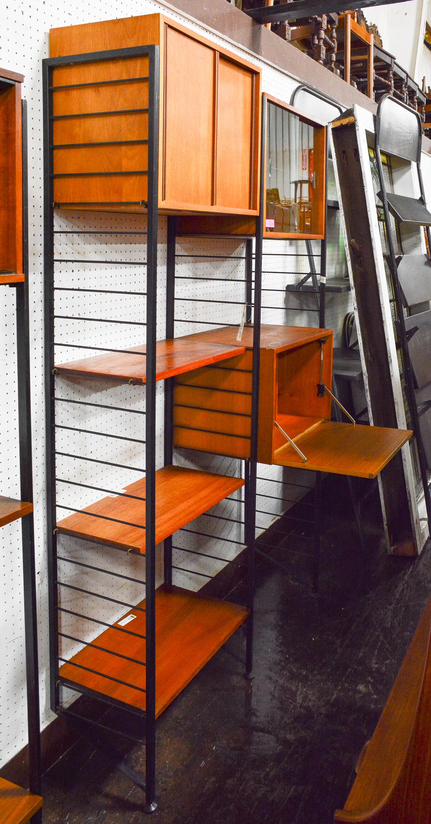 Two Bay Mid Century Wall Unit / System By Ladderax (1 of 4)