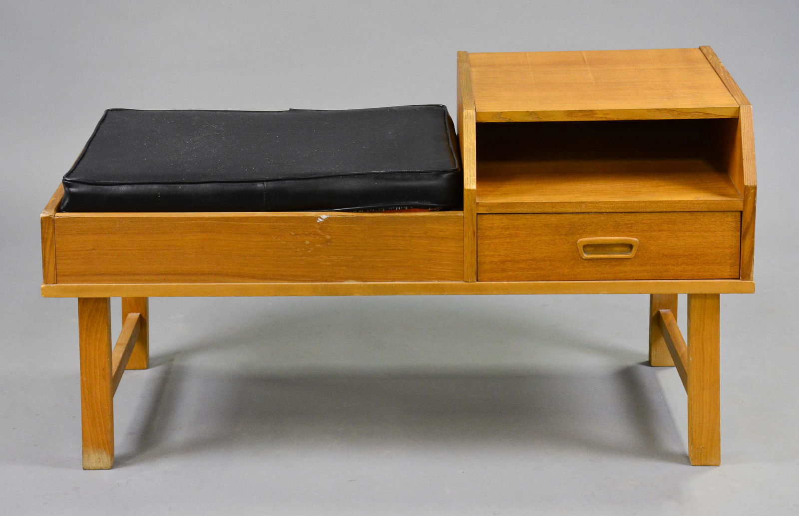 Mid Century Modern Telephone Bench (1 of 5)
