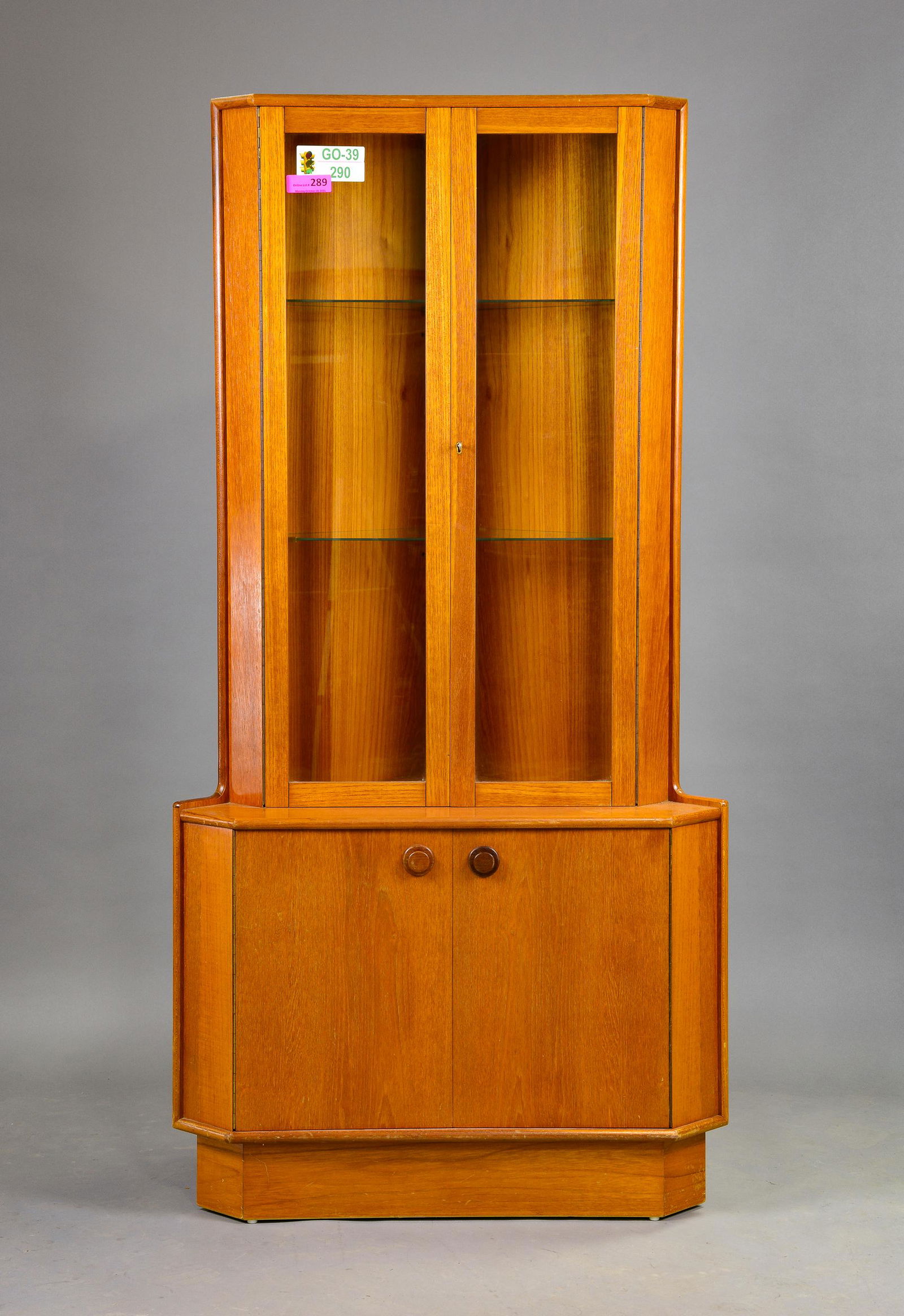 Mid Century Modern Teak Corner Cabinet (1 of 4)